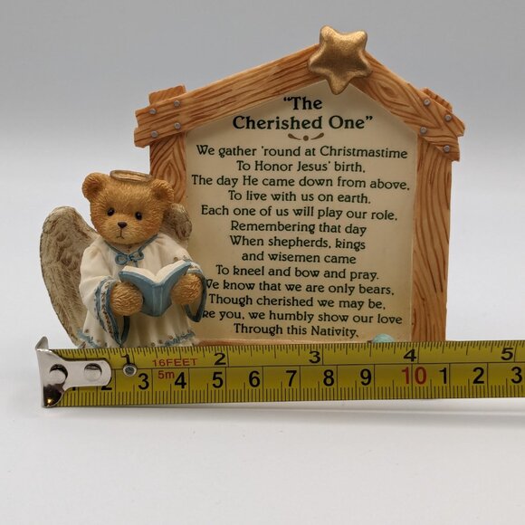 Cherished Teddies Nativity Prayer Plaque "The Cherished One" (176362S) 1996 - Picture 11 of 12